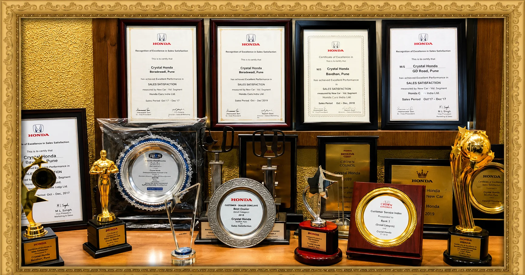 Crystal Honda Awards and Achievements