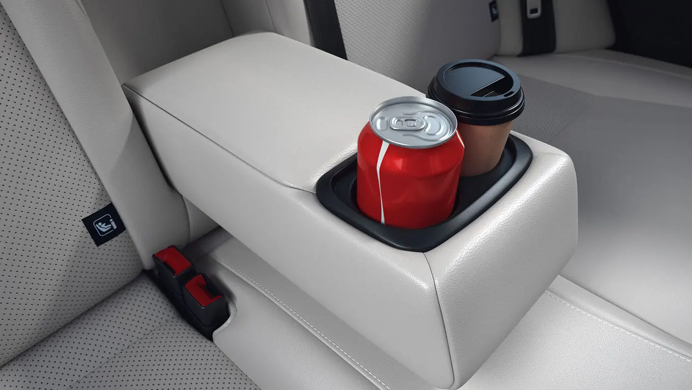 Rear Armrest with Cup Holder