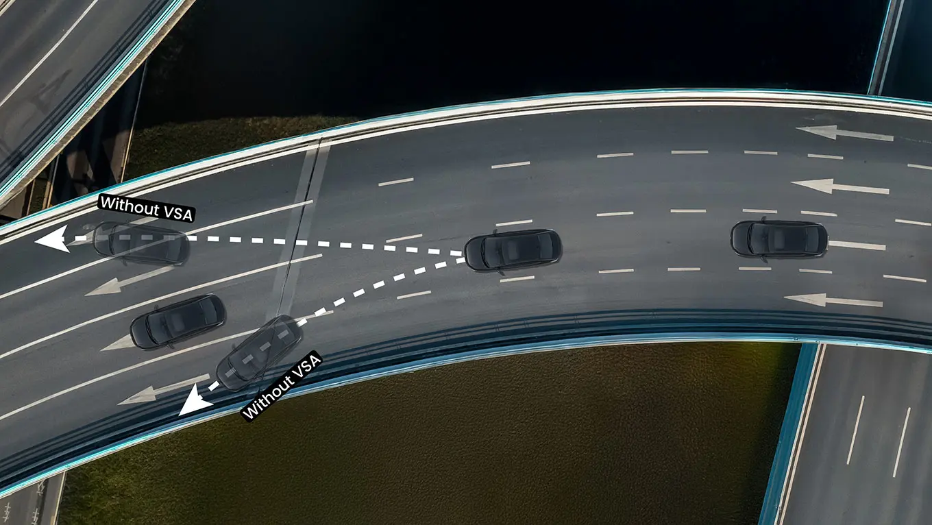 Vehicle stability assist (VSA) with Agile handling assist (AHA)