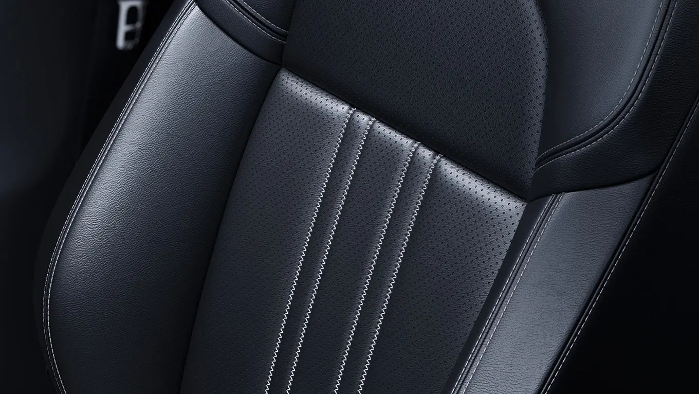 Leather Upholstery with Premium Stitch Accents